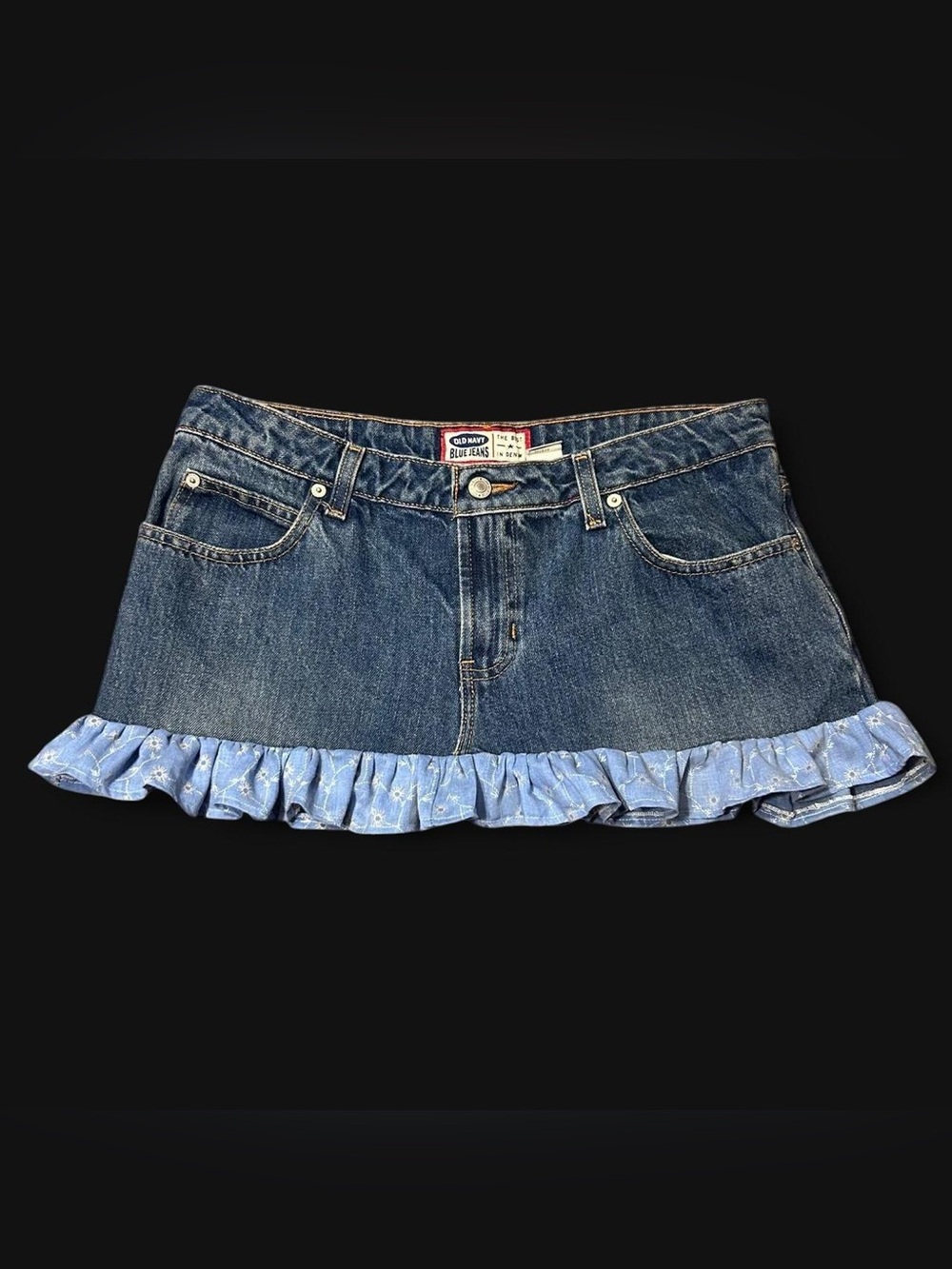 Y2K Blue Ruffle Mini Skirt by Old Navy!